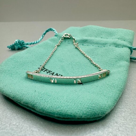 Tiffany & Co. Jewelry - Tiffany & Co. Atlas Pierced Bar Bracelet in 925 Sterling Silver